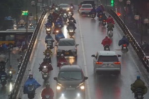 Gió mùa đông bắc tràn về từ chiều tối nay, gây mưa lớn