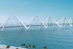 Áp dụng 'luồng xanh' để đẩy nhanh tiến độ cầu vượt vịnh gần 4.000 tỷ có kiến trúc lấy cảm hứng từ mái tóc nữ anh hùng