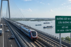 Dự kiến xây dựng tuyến đường sắt đi chung cầu đường bộ kết nối 2 thành phố lớn phía Nam, vốn đầu tư trên 170.000 tỷ