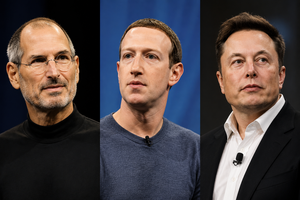 Khối tài sản gần 1.000 tỷ USD của Steve Jobs, Mark Zuckerberg và Elon Musk
