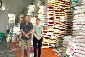 Khám xét, thu giữ 12 tấn gạo ST25 Sóc Trăng, Tám thơm Hải Hậu, Điện Biên... chuẩn bị được đưa ra thị trường: Bắt Giám đốc Vũ Tiến Chanh và vợ