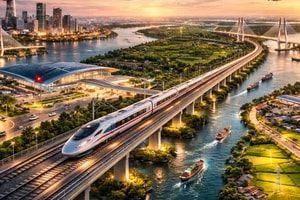 Tăng tốc tiến độ đầu tư dự án đường sắt đi chung cầu đường bộ nối 2 TP lớn phía Nam
