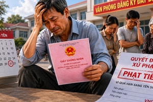 Từ giờ, để quá mốc thời gian này khi sang tên sổ đỏ, người dân có thể bị phạt tiền