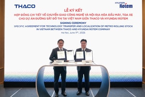THACO tiếp tục ký thêm hợp đồng lớn nhằm đảm bảo phía Hàn Quốc chuyển giao toàn bộ công nghệ đầu máy đường sắt