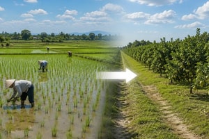 Từ giờ, có thể bị phạt 30 triệu đồng nếu tự ý chuyển đất trồng lúa sang đất trồng cây lâu năm