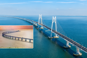 Siêu cầu vượt biển dài nhất thế giới: Công trình gần 19 tỷ USD được xây suốt gần 1 thập kỷ, sở hữu kết cấu kỳ lạ giữa lòng đại dương