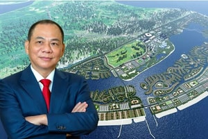 Sau 1 năm khởi công, siêu đô thị lấn biển 10 tỷ USD của tỷ phú Phạm Nhật Vượng giờ ra sao?