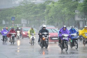 Miền Bắc tiếp tục mưa lớn từ chiều tối nay