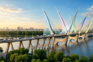 Dự án cầu dây văng hơn 7.300 tỷ bắc qua dòng sông biểu tượng có bóng dáng Đèo Cả chính thức bước vào giai đoạn then chốt