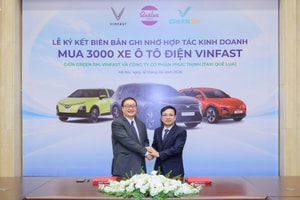 Sau 1.000 xe điện, Taxi Quê Lụa tiếp tục 'chơi lớn' với thương vụ 2.000 xe VinFast