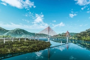 Tây Bắc sắp có cây cầu mới lập kỷ lục Việt Nam: Quy mô 3.100 tỷ, cảm hứng thiết kế từ núi rừng địa phương
