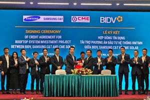 BIDV cấp tín dụng cho dự án điện mặt trời của thành viên Tập đoàn Samsung tại Việt Nam
