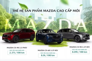 Không còn chơi hệ bình dân, Mazda đưa 3 mẫu xe tiền tỷ ra mắt khách Việt ngay tối nay, có xe chỉ tiêu thụ 2,37 lít xăng/100 km