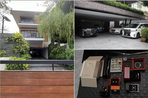 Huy động 400 cảnh sát, khám xét 10 biệt thự sang trọng liên quan đến nam doanh nhân SN 1988, tịch thu nhiều siêu xe, tiền mặt, túi xách... trị giá 61.095 tỷ