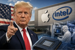 Chưa từng có trong lịch sử: Apple và Intel bắt tay sản xuất chip tại Mỹ, ông Trump khoe công lớn