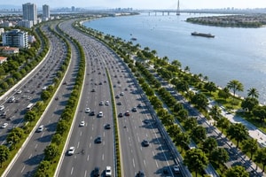 TP trẻ nhất Việt Nam sắp có tuyến đường ven dòng sông biểu tượng, quy mô 8-10 làn xe