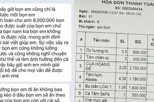Thực hư vụ thanh niên mời bạn gái ăn tôm hùm, cua hoàng đế hết hơn 16 triệu đồng rồi không thanh toán