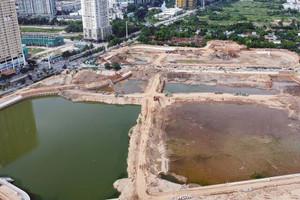 Chỉ 2 ngày nữa, hoàn thành hồ điều hòa khổng lồ giải thoát 6 điểm ngập nặng tại Thủ đô