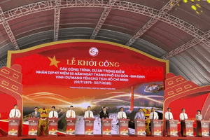 Trước sự chứng kiến của dàn lãnh đạo cấp cao, Vingroup (VIC) bấm nút khởi công 3 siêu dự án hơn 96.600 tỷ đồng
