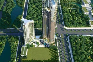 Việt Nam đang xây dựng tháp chọc trời với biểu tượng 'song long' độc đáo: Cao 75 tầng được kiến tạo bởi KTS ngoại quốc, tương lai là 'nóc nhà' miền Bắc
