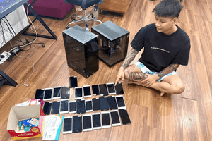 Khám xét, bắt giữ Nguyễn Như Duy SN 1998, tịch thu 28 điện thoại di động, 40 thẻ ngân hàng, 2 bộ máy tính cùng 90 thẻ SIM