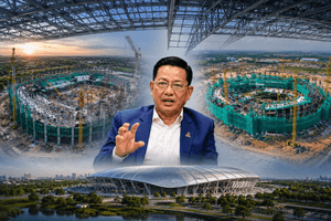 Tập đoàn Đại Dũng chuẩn bị 'chồng' 55.000 tấn thép lên mái hai sân vận động 200.000 chỗ của Việt Nam