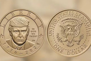 Mỹ sẽ phát hành đồng xu 1 USD in hình Tổng thống Trump