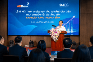 Chứng khoán ABS nhận 'game' tư vấn tăng vốn và niêm yết HoSE cho một ngân hàng