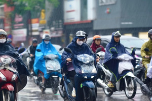 Mưa mở rộng khắp miền Bắc