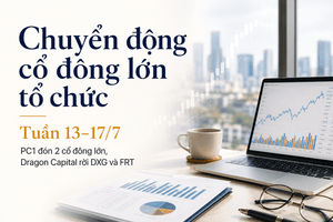 Theo dấu ‘cá mập’ tuần 13–17/7: PC1 đón thêm 2 cổ đông lớn, Dragon Capital rời ngưỡng 5% tại DXG và FRT