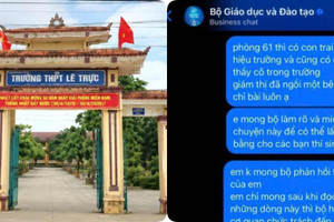 Khởi tố 2 giáo viên ở Trường THPT Lê Trực Quảng Trị