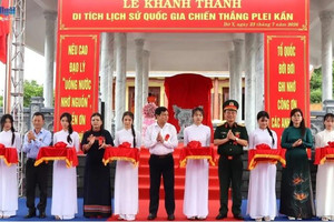 Chính thức khánh thành Di tích lịch sử Quốc gia rộng 5.500m2, nằm gần khu vực ngã ba Đông Dương