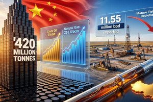 Trung Quốc đạt sản lượng dầu khí cao kỷ lục 420 triệu tấn