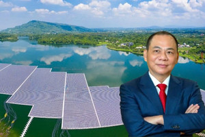 Công ty của tỷ phú Phạm Nhật Vượng sắp biến hơn 1.500ha mặt hồ thành nhà máy điện mặt trời nổi