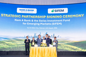 Nam A Bank (NAB) đón dòng vốn xanh từ Thụy Sĩ, nâng tổng quy mô huy động vốn quốc tế gần 350 triệu USD