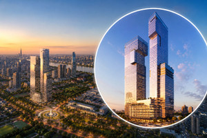 Sắp hoàn thành tòa tháp đôi chọc trời cao nhất Việt Nam: Vốn 500 triệu USD, tọa lạc giữa khu đất vàng hiếm hoi của TP giàu nhất cả nước