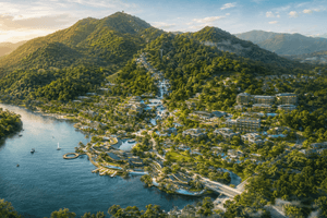 Việt Nam sắp có quần thể đô thị nghỉ dưỡng và du lịch sinh thái quy mô 1.900ha, trải dài từ 2 bờ sông lên đỉnh ngọn núi cao 1.300m
