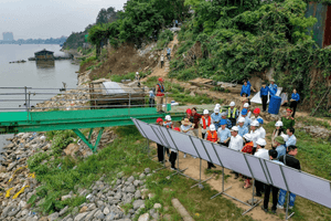 Chủ tịch Hà Nội thị sát 7 dự án cầu vượt sông Hồng, trực tiếp thúc tiến độ nhóm Vincons, Đèo Cả, Delta, Trung Chính...
