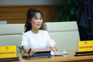Anh hùng Lao động, TS. Nguyễn Thị Phương Thảo cùng lãnh đạo HDBank dự cuộc họp của Thủ tướng với ngành ngân hàng