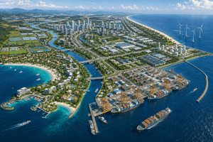 Việt Nam sắp có thêm khu lấn biển quy mô gấp gần 2 lần Singapore, tọa lạc tại thành phố duy nhất miền Tây