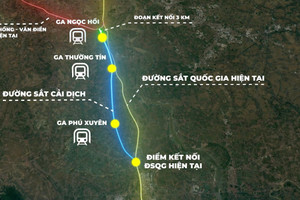 Hà Nội dịch chuyển 26,5 km đường sắt để mở rộng Quốc lộ 1A