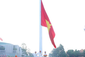 Trang nghiêm Lễ Thượng cờ mừng 81 năm Quốc khánh 2/9