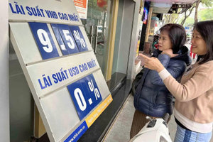 Xuất hiện ngân hàng có lãi suất tiền gửi tới 10%