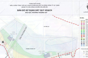 Bản đồ sử dụng đất quy hoạch dự kiến tại 7 phường ven sông Hồng