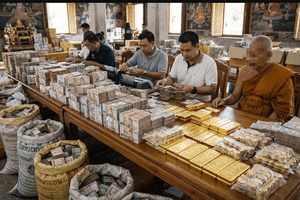 Tịch thu vàng, tiền mặt trị giá 235,5 tỷ đồng cất giấu trong chùa và nhà riêng của sư trụ trì cùng 6 nhà sư, cao tăng