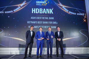 Ngân hàng đầu tiên tại Việt Nam được trao Danh hiệu “Ngân hàng Bán lẻ tốt nhất châu Á”