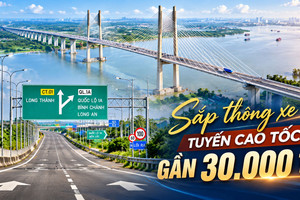 Sắp thông xe tuyến cao tốc gần 30.000 tỷ sở hữu cầu dây văng có tĩnh không cao nhất cả nước