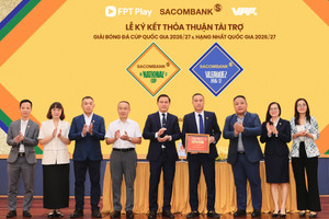 Ngân hàng SACOMBANK lần đầu đồng hành cùng hai giải bóng đá chuyên nghiệp quốc gia