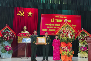 Liệt sĩ hy sinh năm 19 tuổi được truy tặng danh hiệu Anh hùng Lực lượng vũ trang nhân dân