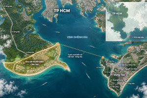 Đường nối tuyến vượt biển Cần Giờ - Vũng Tàu được nghiên cứu xuyên qua sân bay hiện hữu